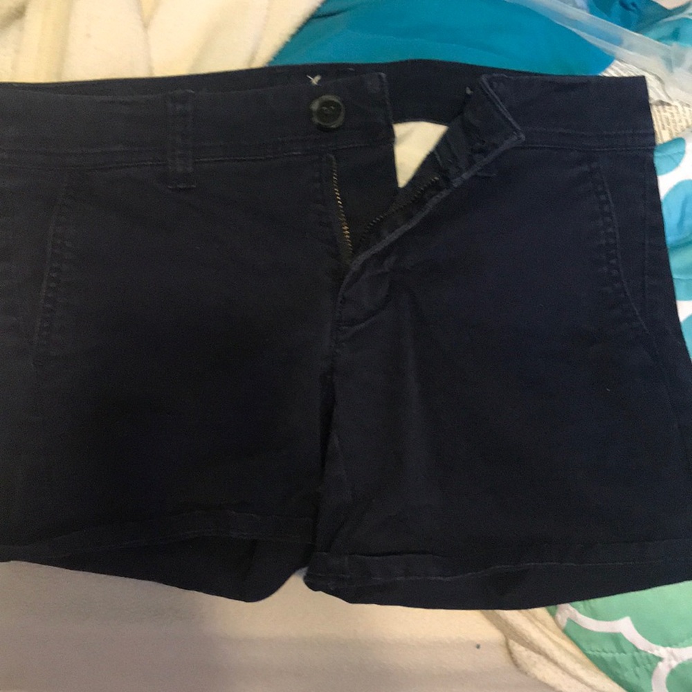 Navy American Eagle jean shorts